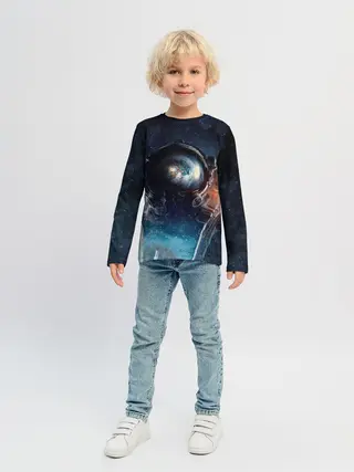 Детский лонгслив / Космонавт