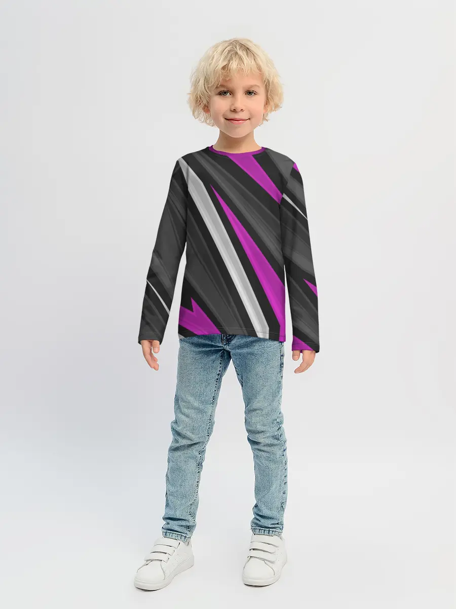 Детский лонгслив / Спортивные линии