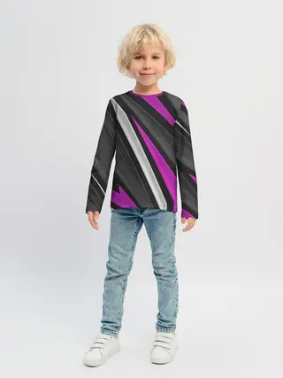 Детский лонгслив / Спортивные линии