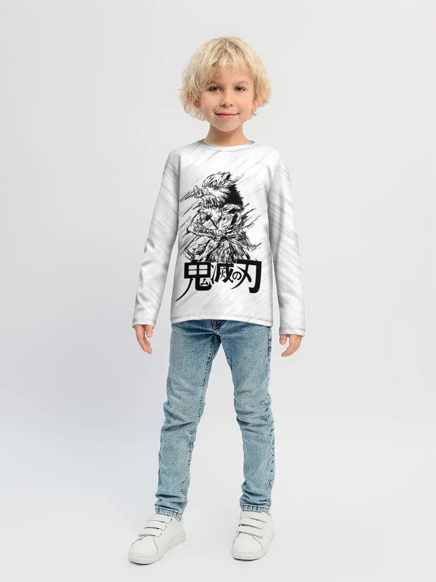 Детский лонгслив / Иноске Хашибира Kimetsu no Yaiba