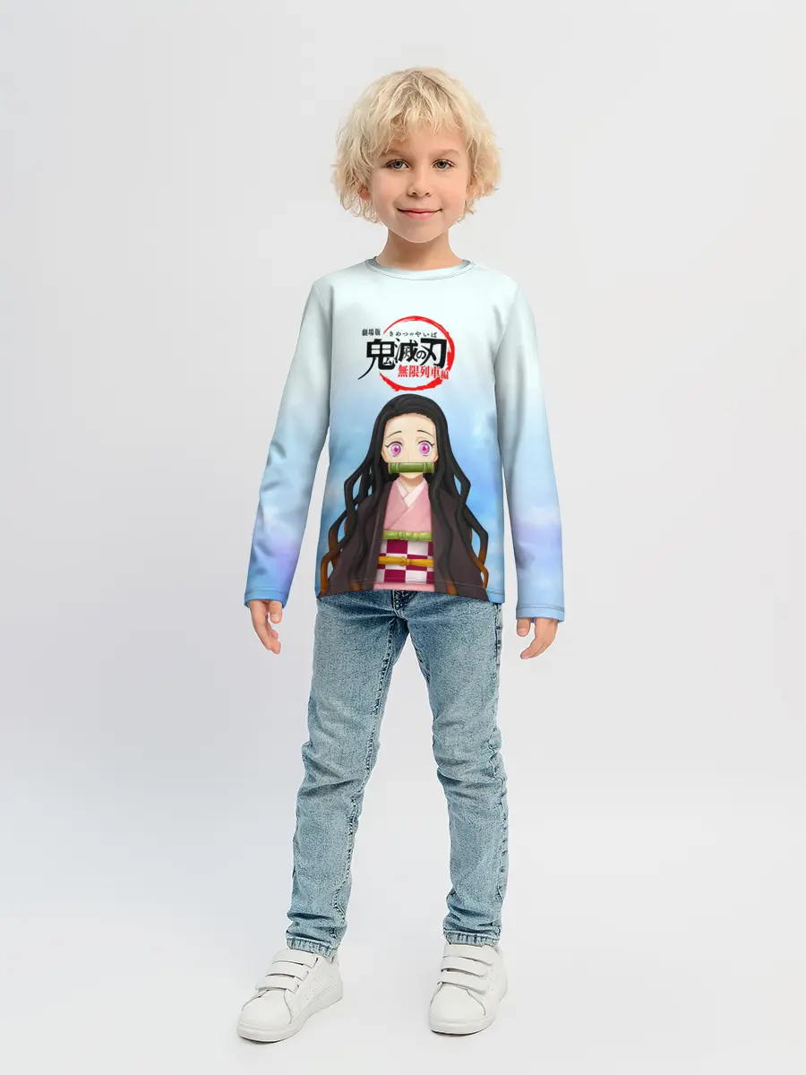 Детский лонгслив / Незуко Камадо Kimetsu no Yaiba