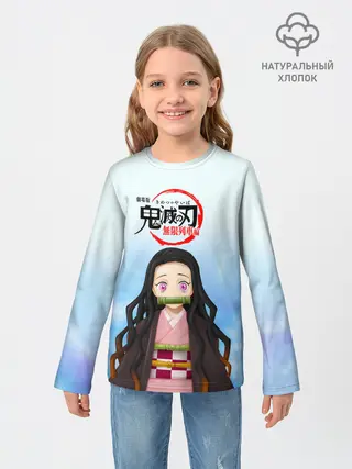 Детский лонгслив / Незуко Камадо Kimetsu no Yaiba