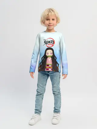 Детский лонгслив / Незуко Камадо Kimetsu no Yaiba