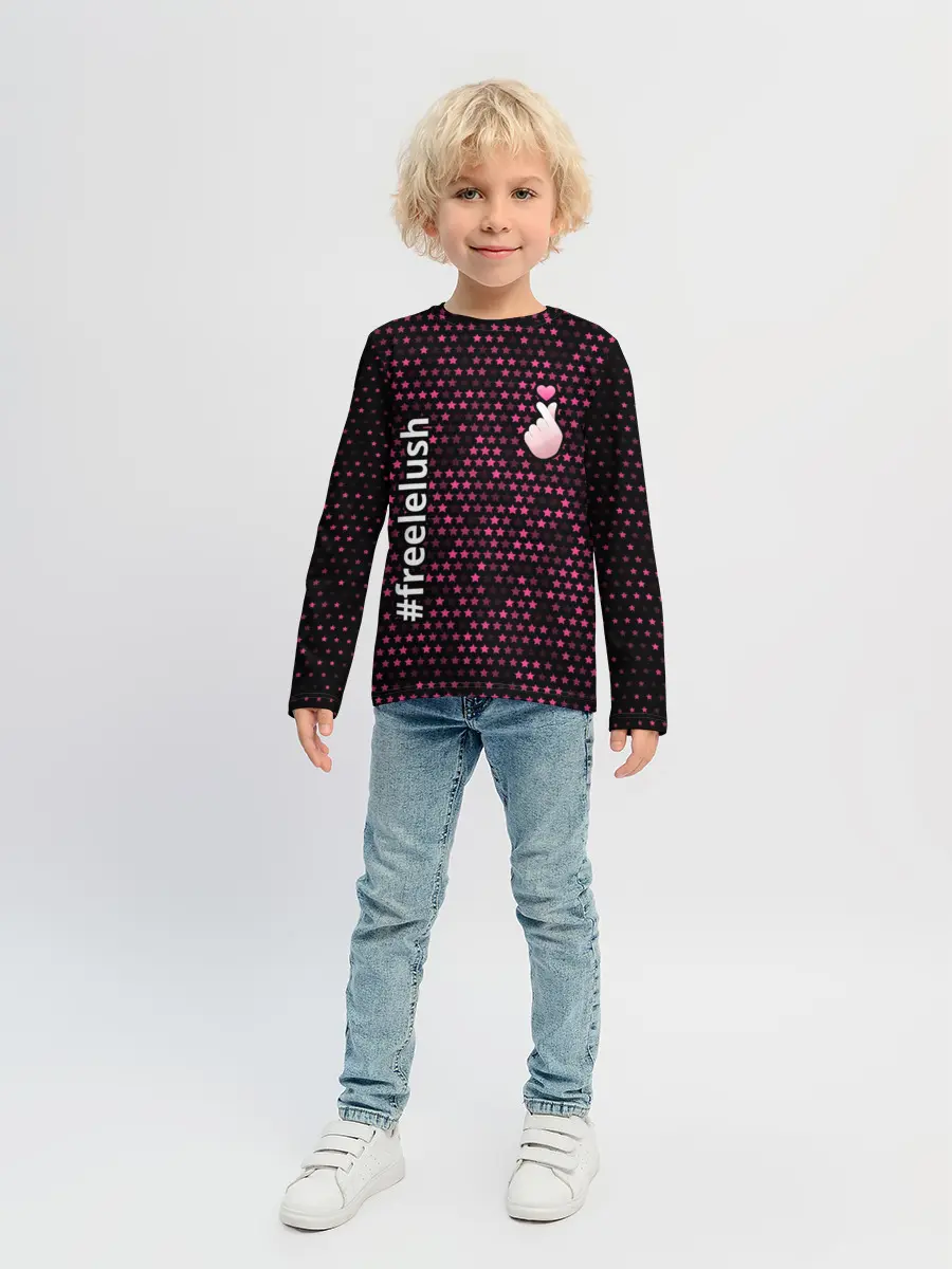 Детский лонгслив / Free Lelush - Stars