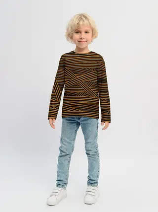 Детский лонгслив / ГЕОРГИЕВСКАЯ ЛЕНТА КАМУФЛЯЖ