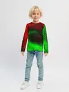 Детский лонгслив / КРАСНАЯ И ЗЕЛЕНАЯ КРАСКА