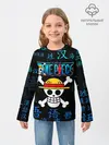 Детский лонгслив / ONE PIECE / ВАН ПИС / ИЕРОГЛИФ