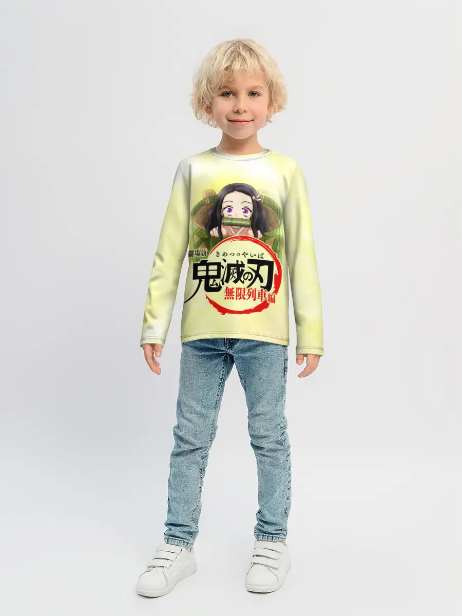 Детский лонгслив / Незуко Камадо Kimetsu no Yaiba