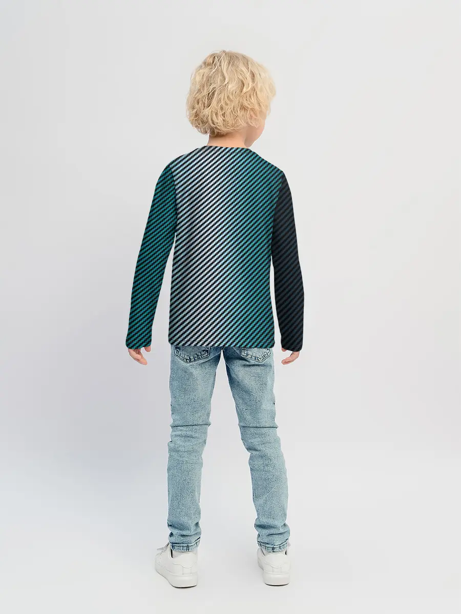 Детский лонгслив / Carbon Blue
