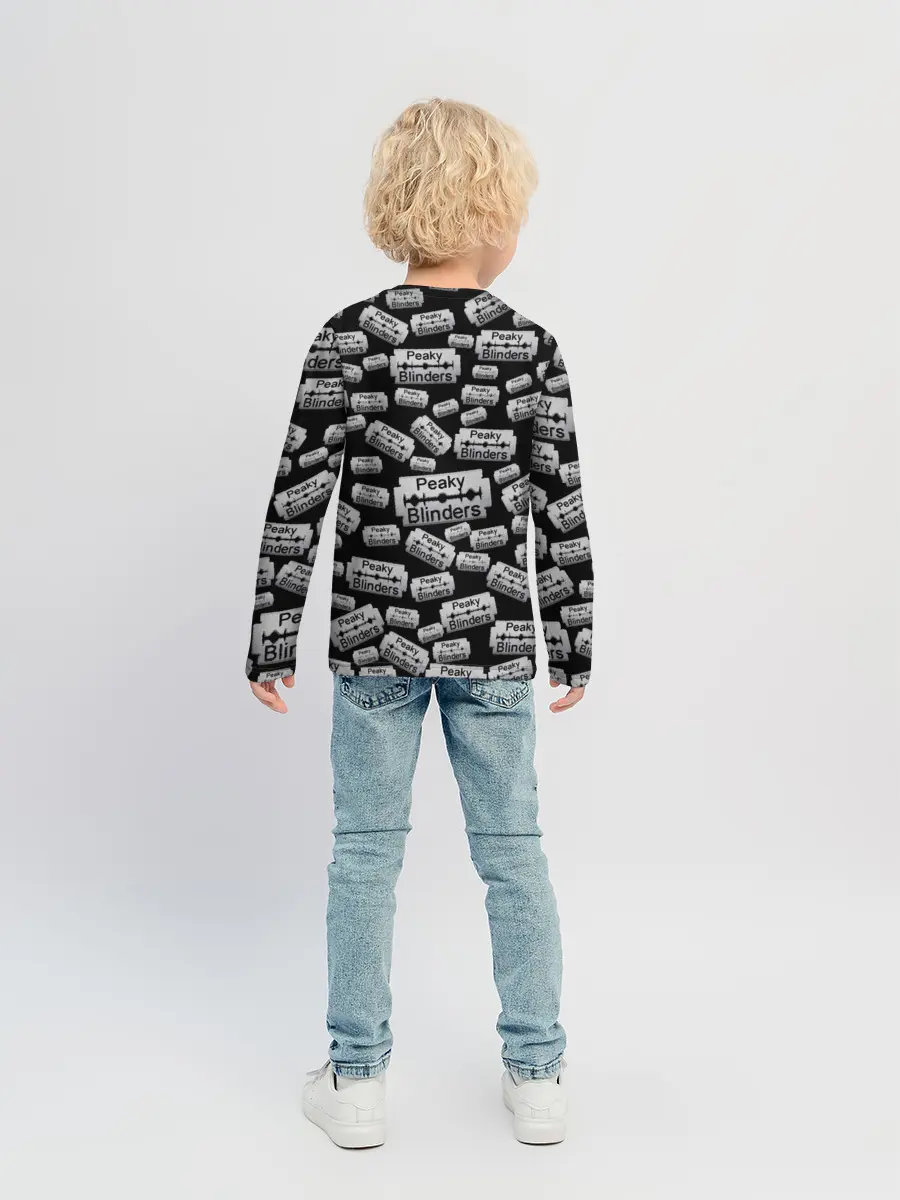 Детский лонгслив / Peaky Blinders Лезвие Паттерн