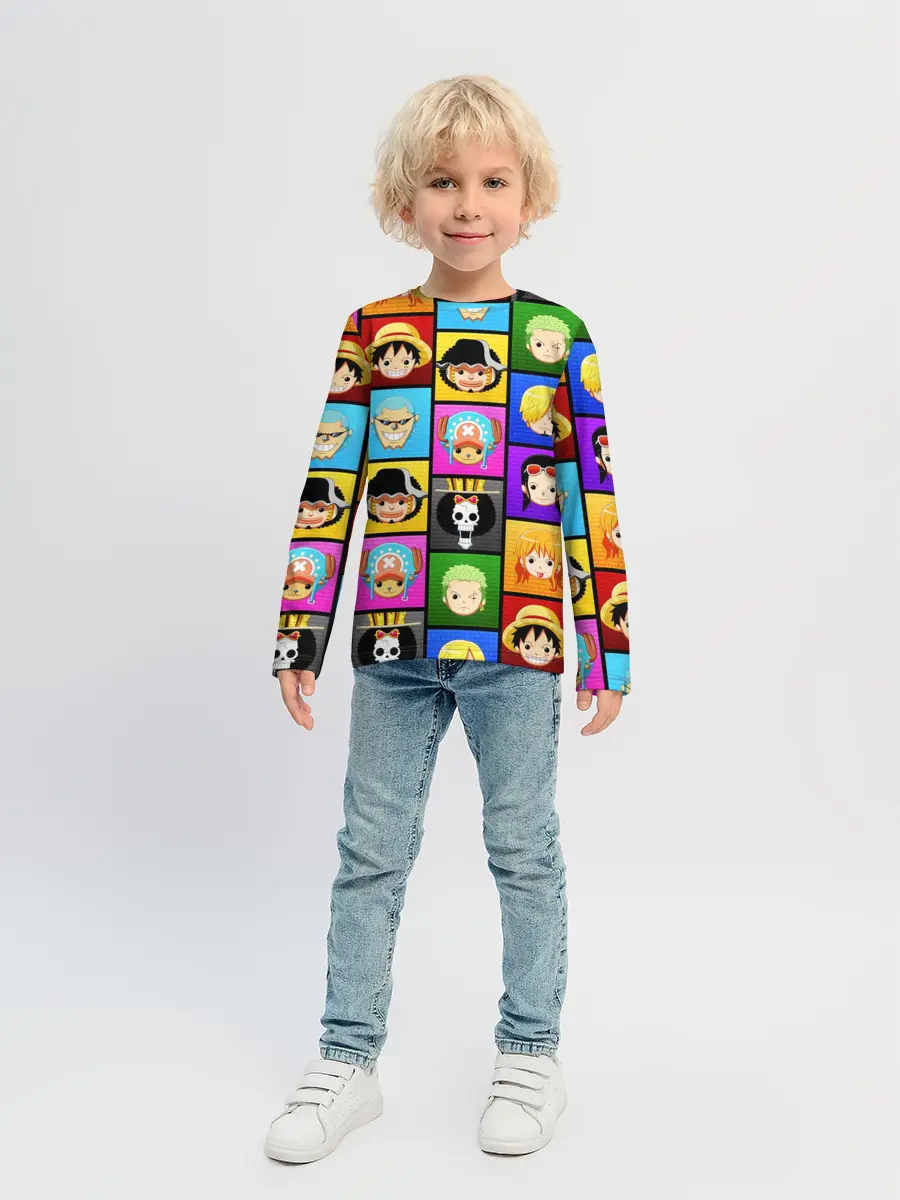 Детский лонгслив / ONE PIECE / ВАН ПИС / ГЕРОИ