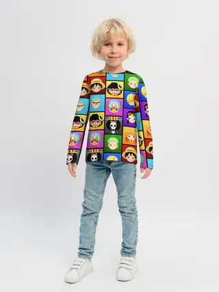 Детский лонгслив / ONE PIECE / ВАН ПИС / ГЕРОИ