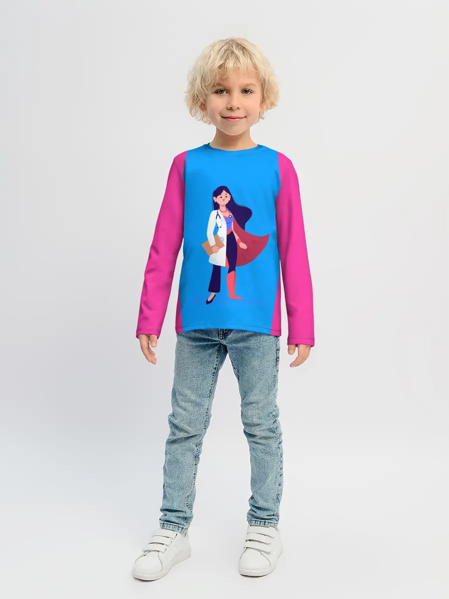 Детский лонгслив / Медсестра | Super Nurse