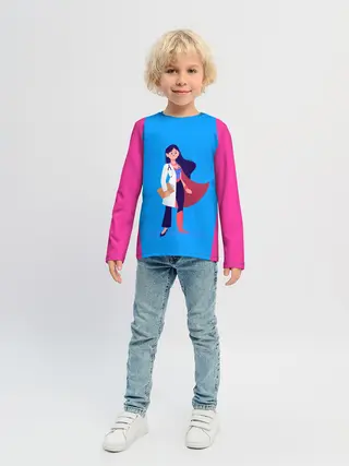 Детский лонгслив / Медсестра | Super Nurse