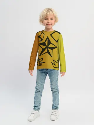 Детский лонгслив / звезда