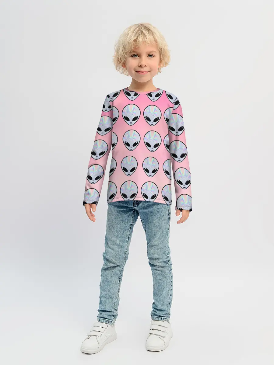 Детский лонгслив / Гламурные пришельцы