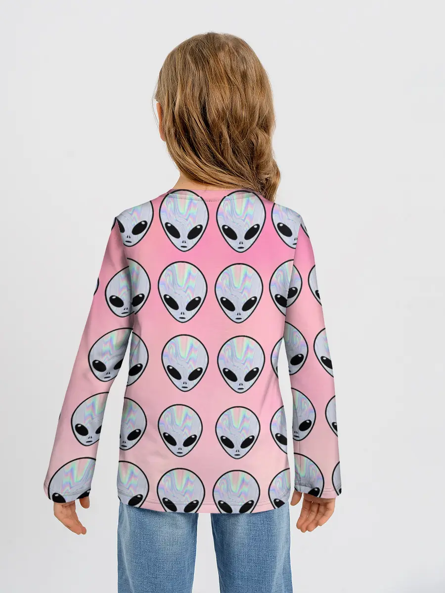 Детский лонгслив / Гламурные пришельцы