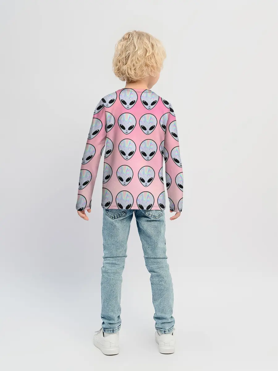 Детский лонгслив / Гламурные пришельцы