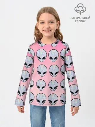 Детский лонгслив / Гламурные пришельцы
