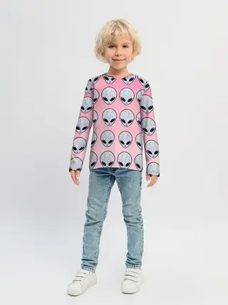 Детский лонгслив / Гламурные пришельцы