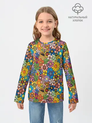 Детский лонгслив / Букет
