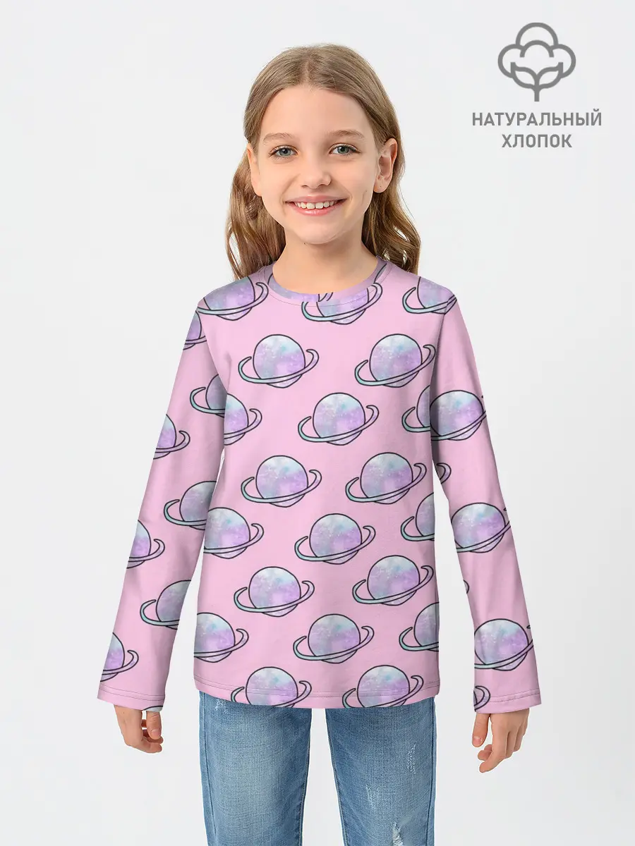 Детский лонгслив / Сатурн