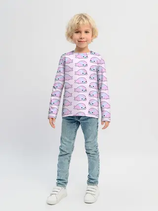 Детский лонгслив / Нерпы