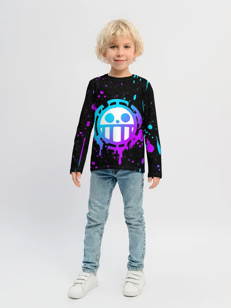 Детский лонгслив / ONE PIECE / ВАН ПИС / НЕОН