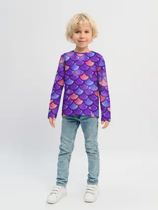 Детский лонгслив / РУСАЛКА | ЧЕШУЯ
