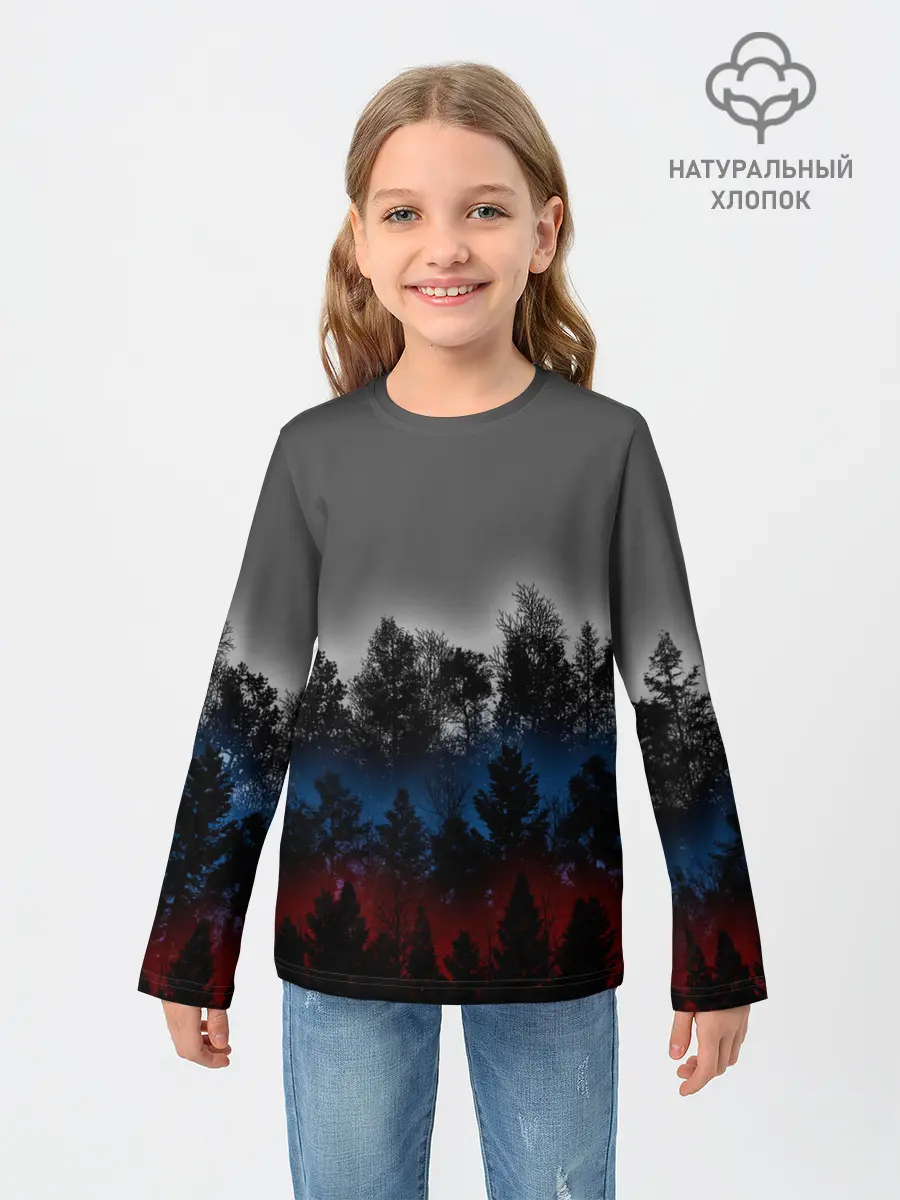 Детский лонгслив / Флаг из леса