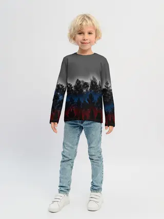 Детский лонгслив / Флаг из леса