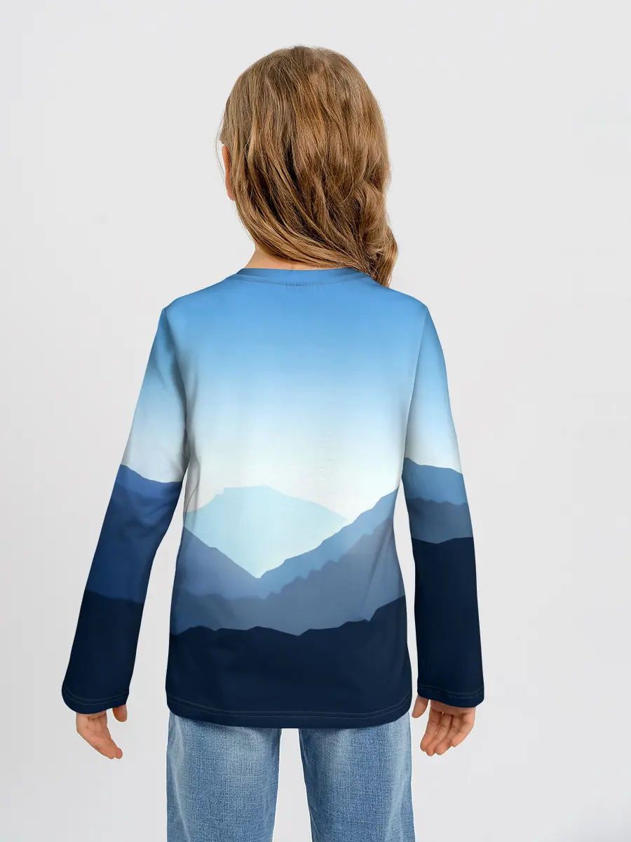 Детский лонгслив / Клинок, рассекающий демонов в горах