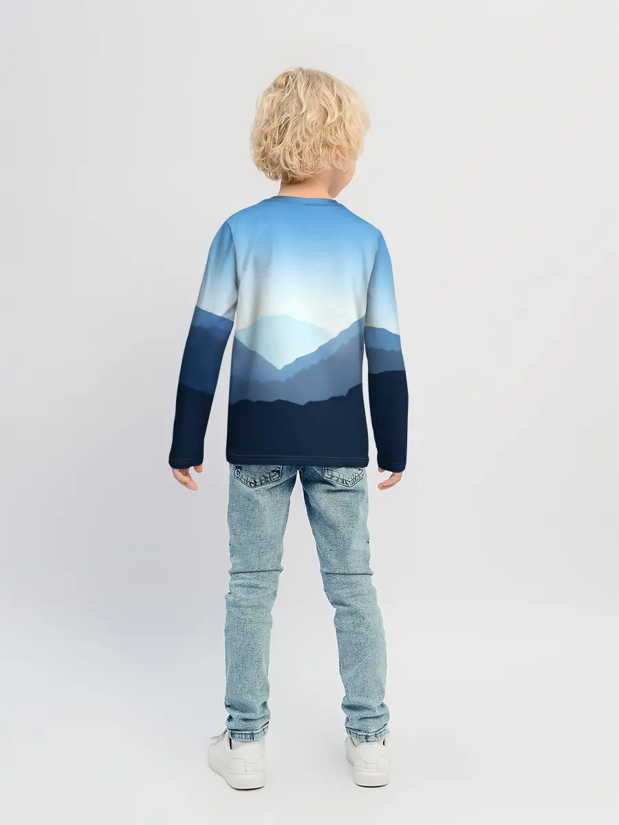 Детский лонгслив / Клинок, рассекающий демонов в горах