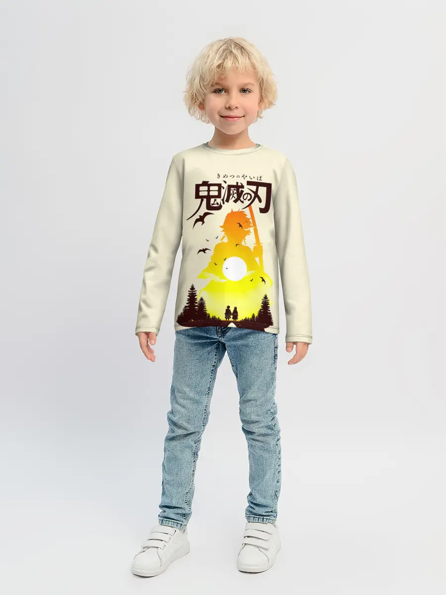 Детский лонгслив / Танджиро и Незуко Камадо | Kimetsu no Yaiba