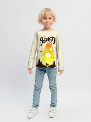 Детский лонгслив / Танджиро и Незуко Камадо | Kimetsu no Yaiba
