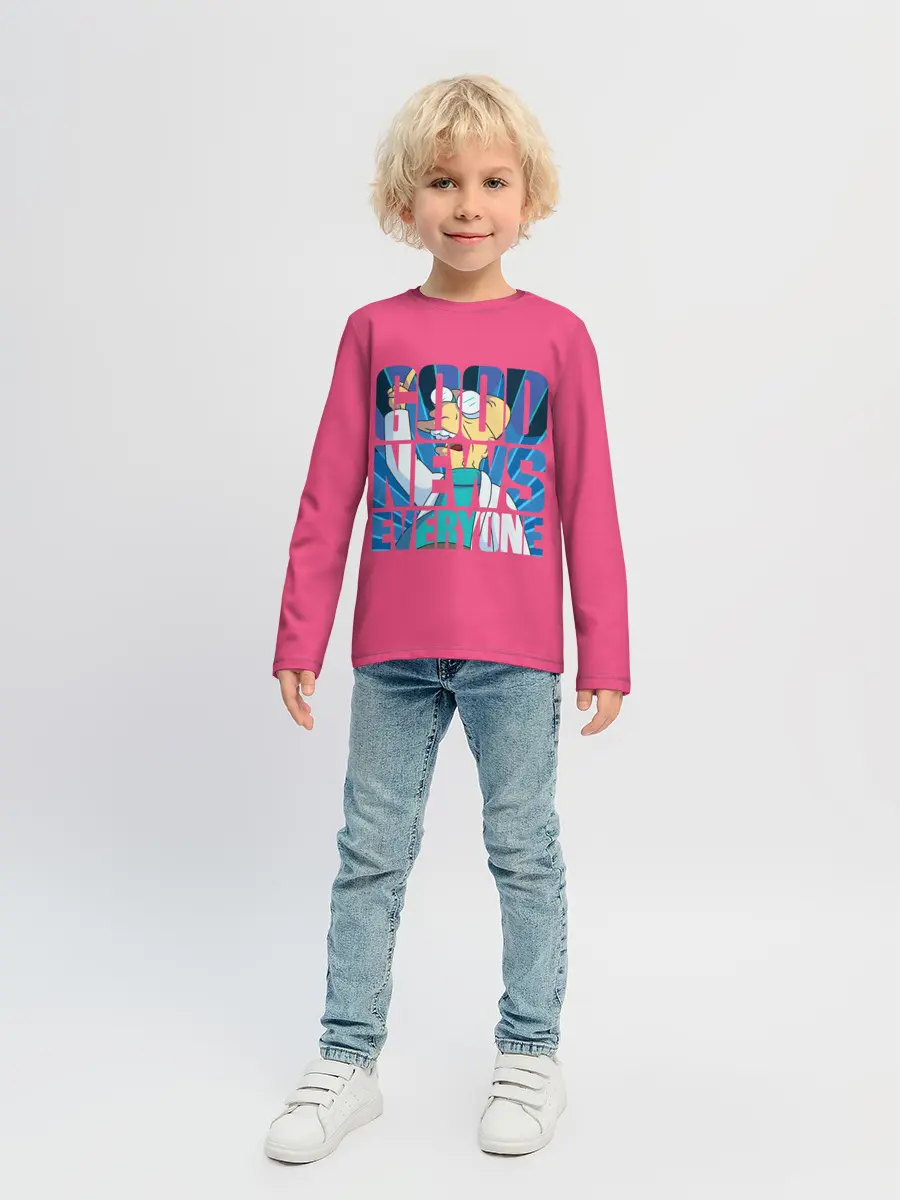 Детский лонгслив / Good news everyone