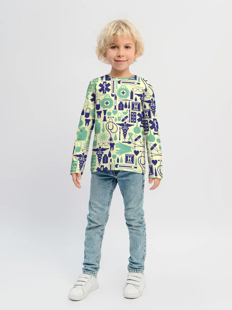 Детский лонгслив / Медицина | Паттерн