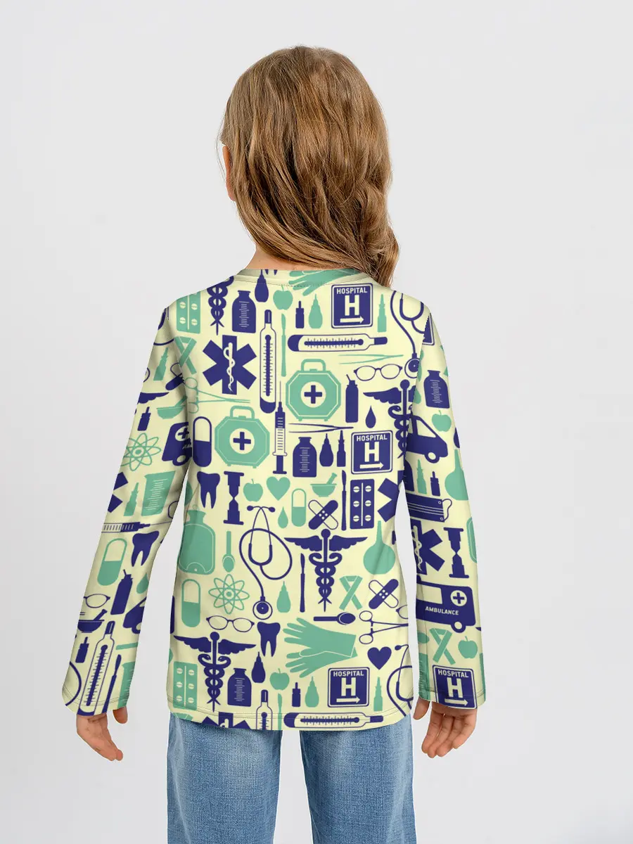 Детский лонгслив / Медицина | Паттерн