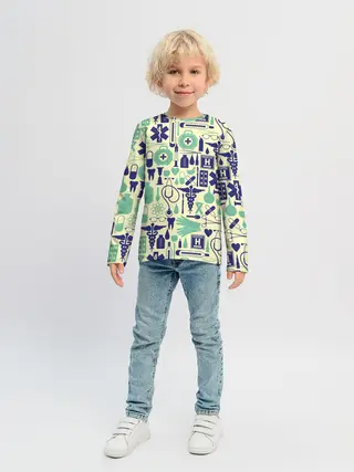Детский лонгслив / Медицина | Паттерн