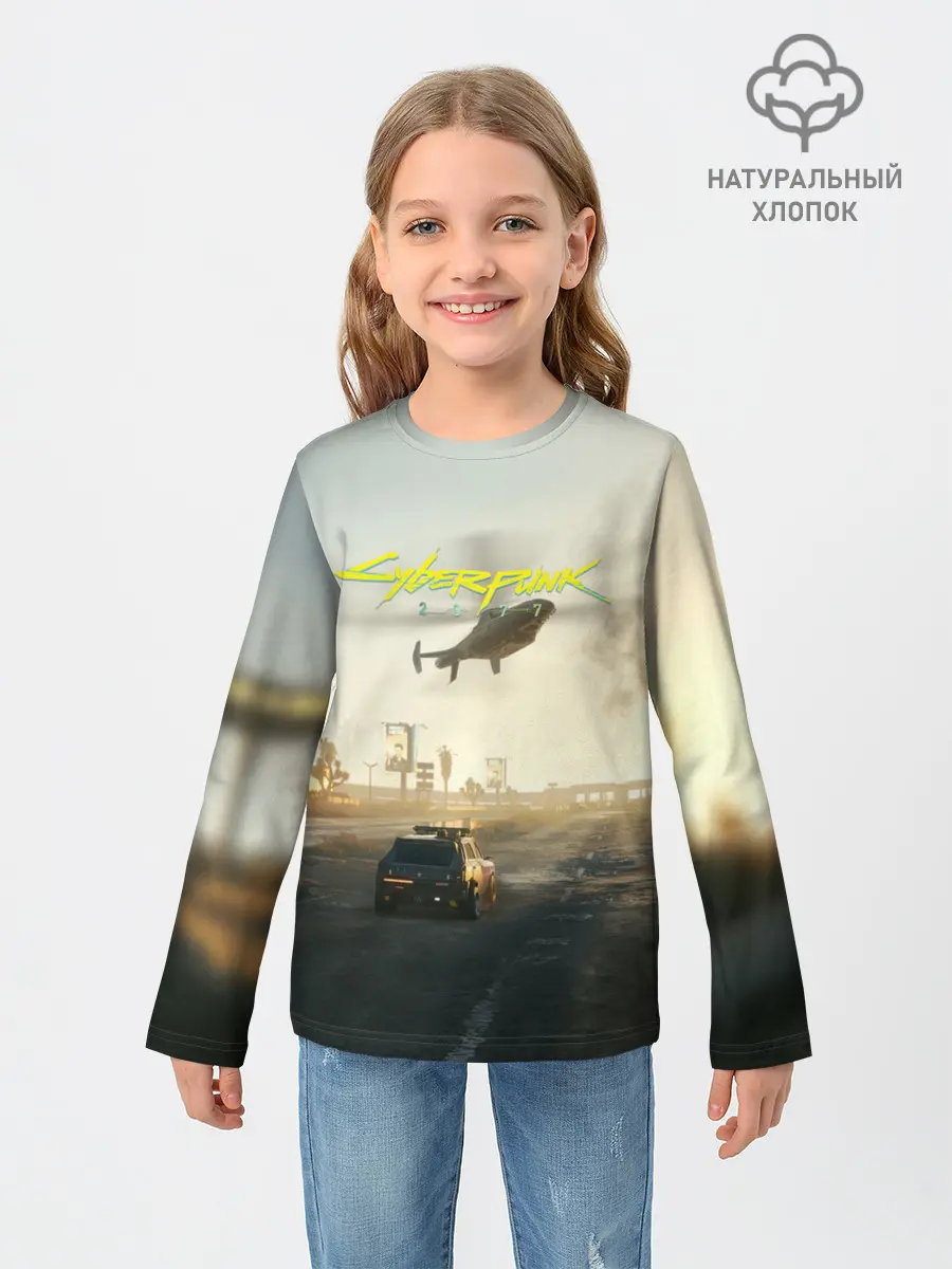 Детский лонгслив / CYBERPUNK 2077 | КИБЕРПАНК