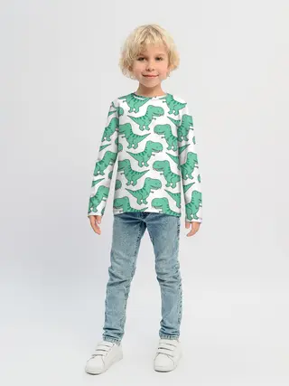 Детский лонгслив / Динозавры