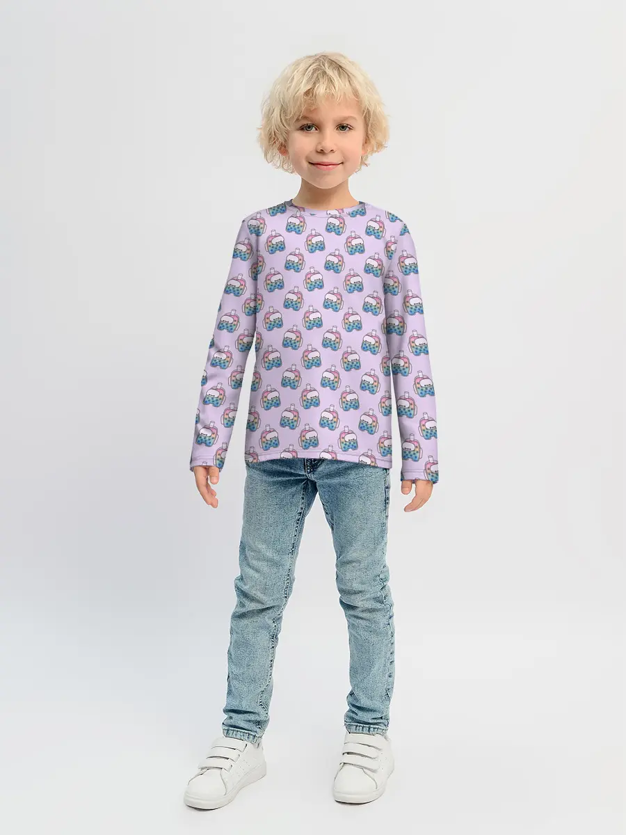 Детский лонгслив / Among Us | Коктейль