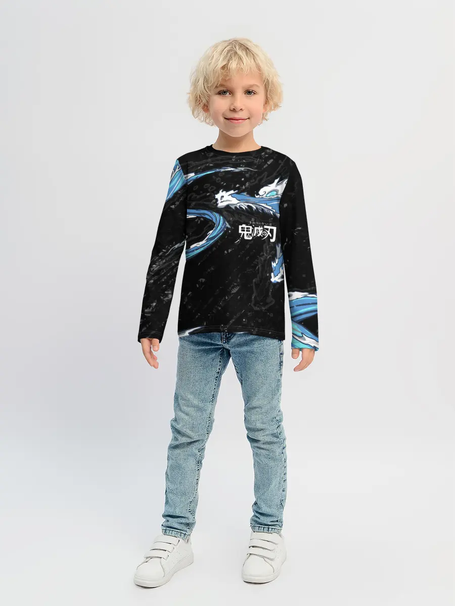 Детский лонгслив / Дыхание воды / Demon slayer
