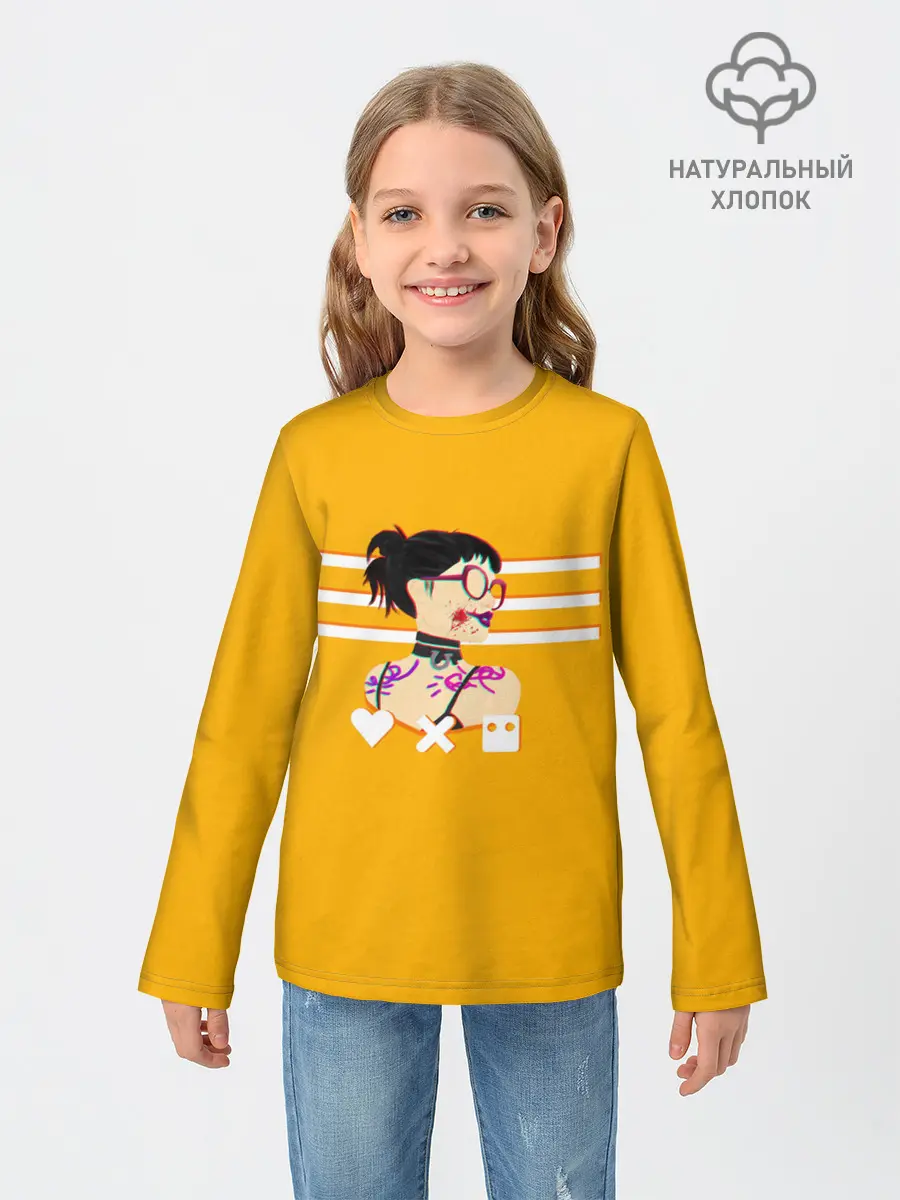 Детский лонгслив / Love, Death and Robots | Lora Glitch