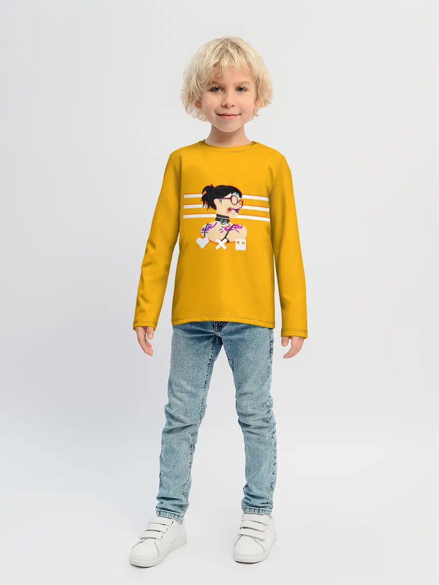 Детский лонгслив / Love, Death and Robots | Lora Glitch