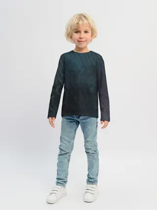 Детский лонгслив / Dark Texture