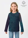 Детский лонгслив / Texture. Blue Ripples