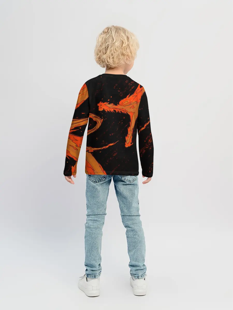 Детский лонгслив / Дыхание Солнца / Demon slayer