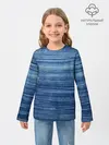 Детский лонгслив / Texture. Denim