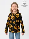 Детский лонгслив / BINANCE / БИНАНС / УЗОР